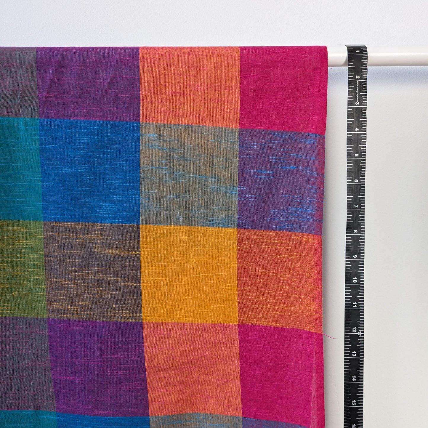 Large 4" Checks - Bright Blue