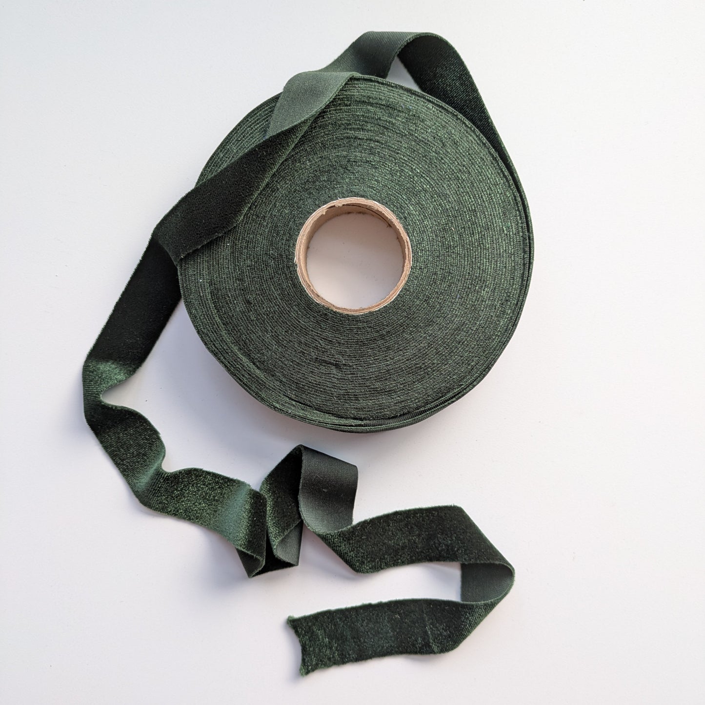 Moss Green Velvet Knit Binding
