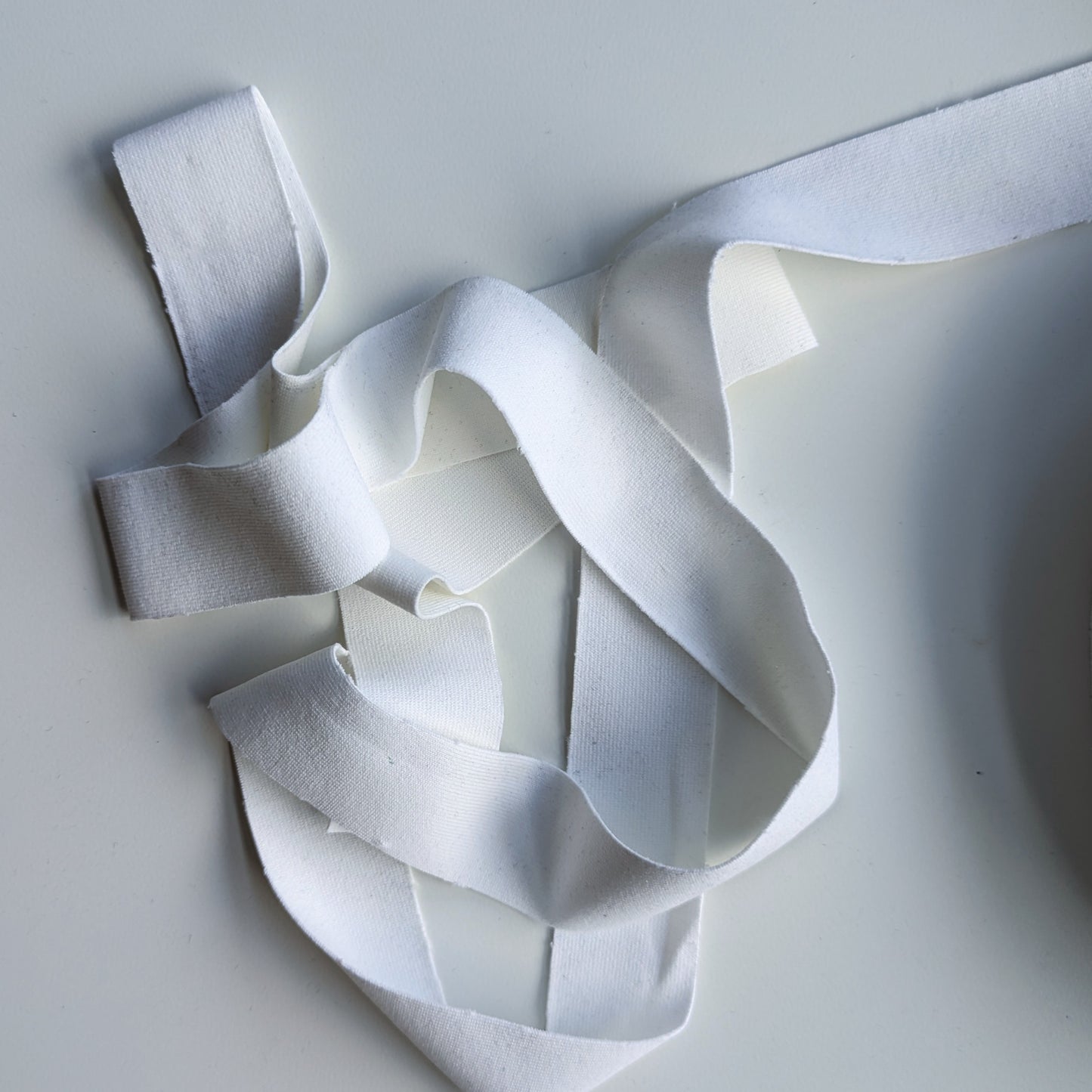 White Athletic Knit Binding