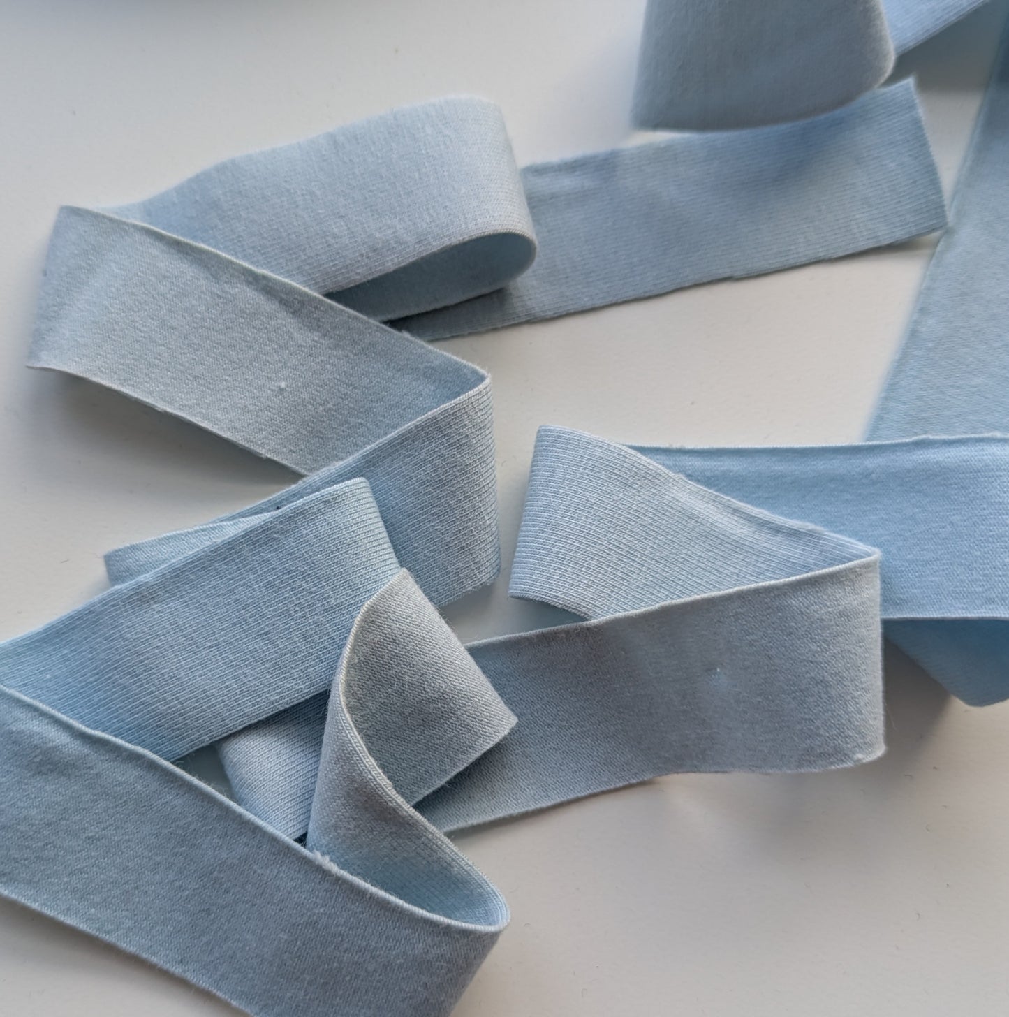 Sky Blue Cotton Knit Binding