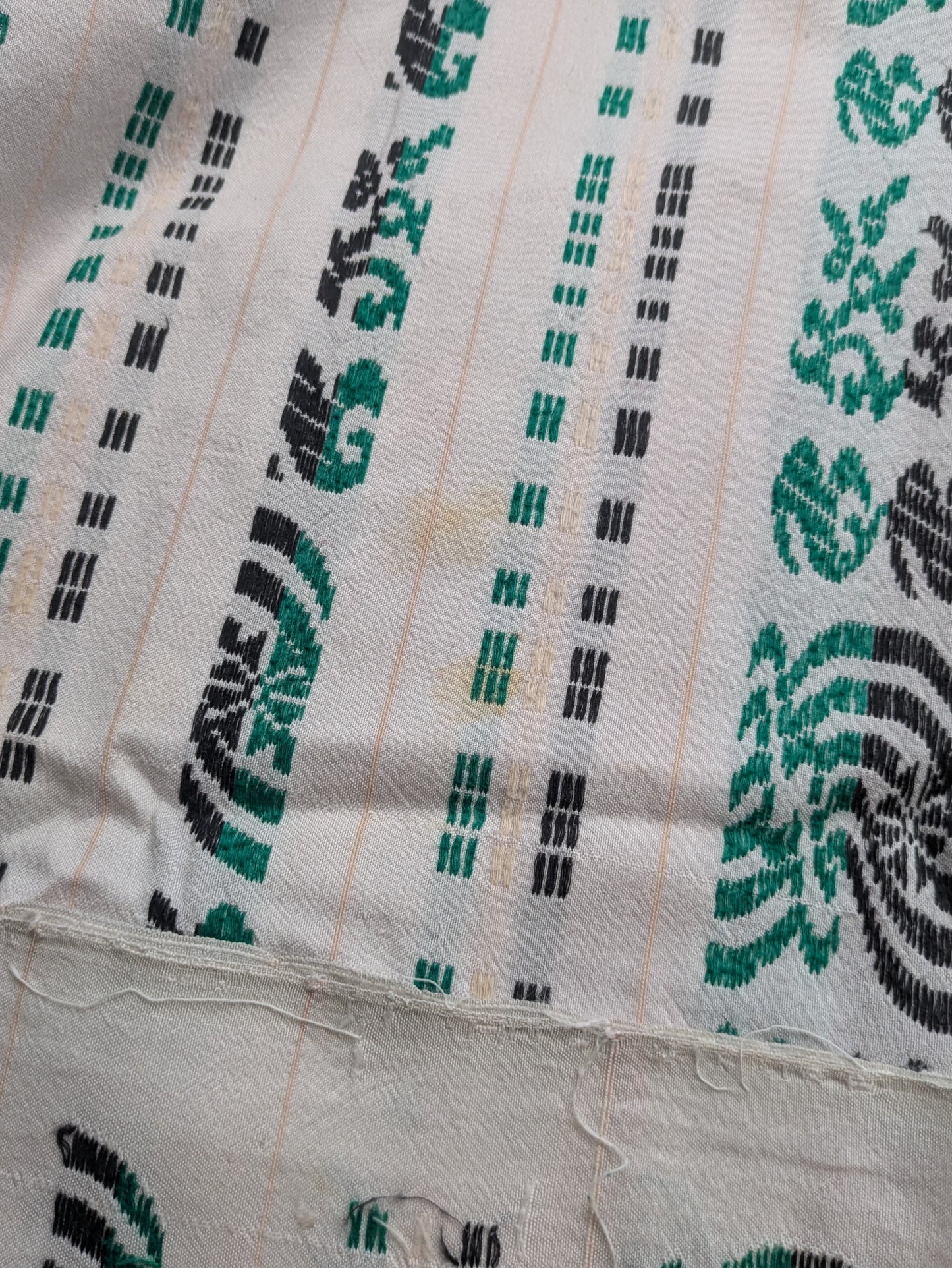 Green and Black Jacquard