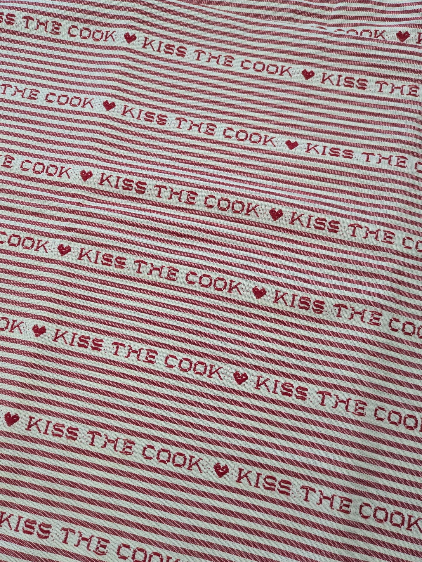 Kiss the Cook Cotton Jacquard