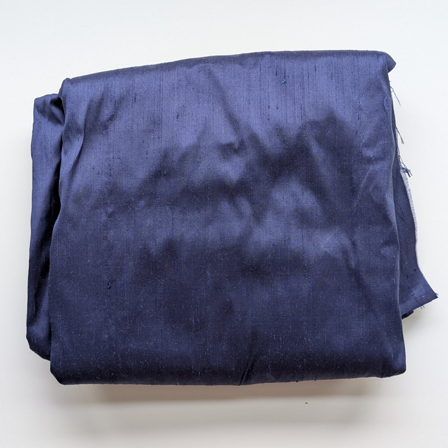 Navy Blue Silk Dupioni