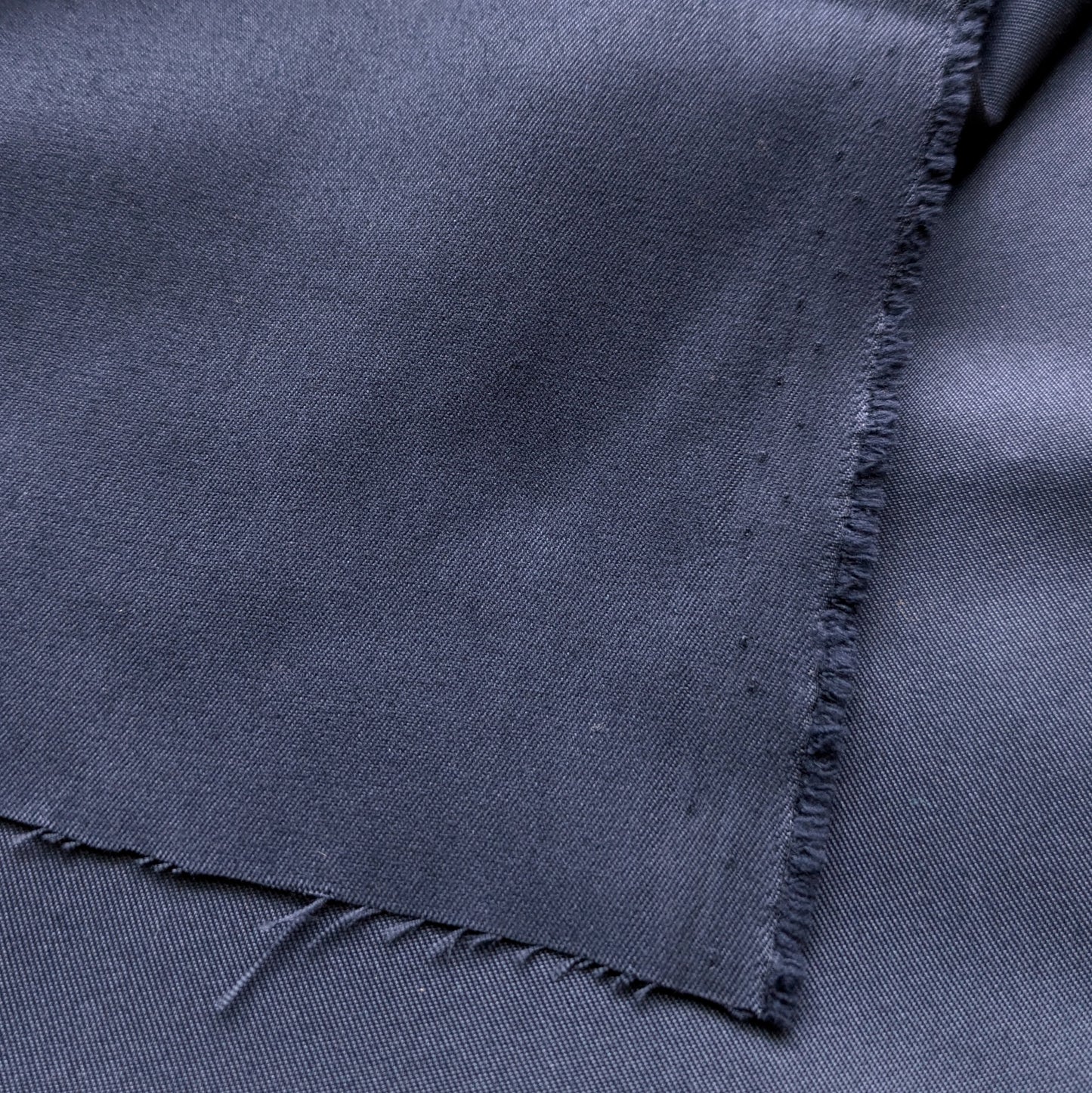 Squishy Navy Silk Twill