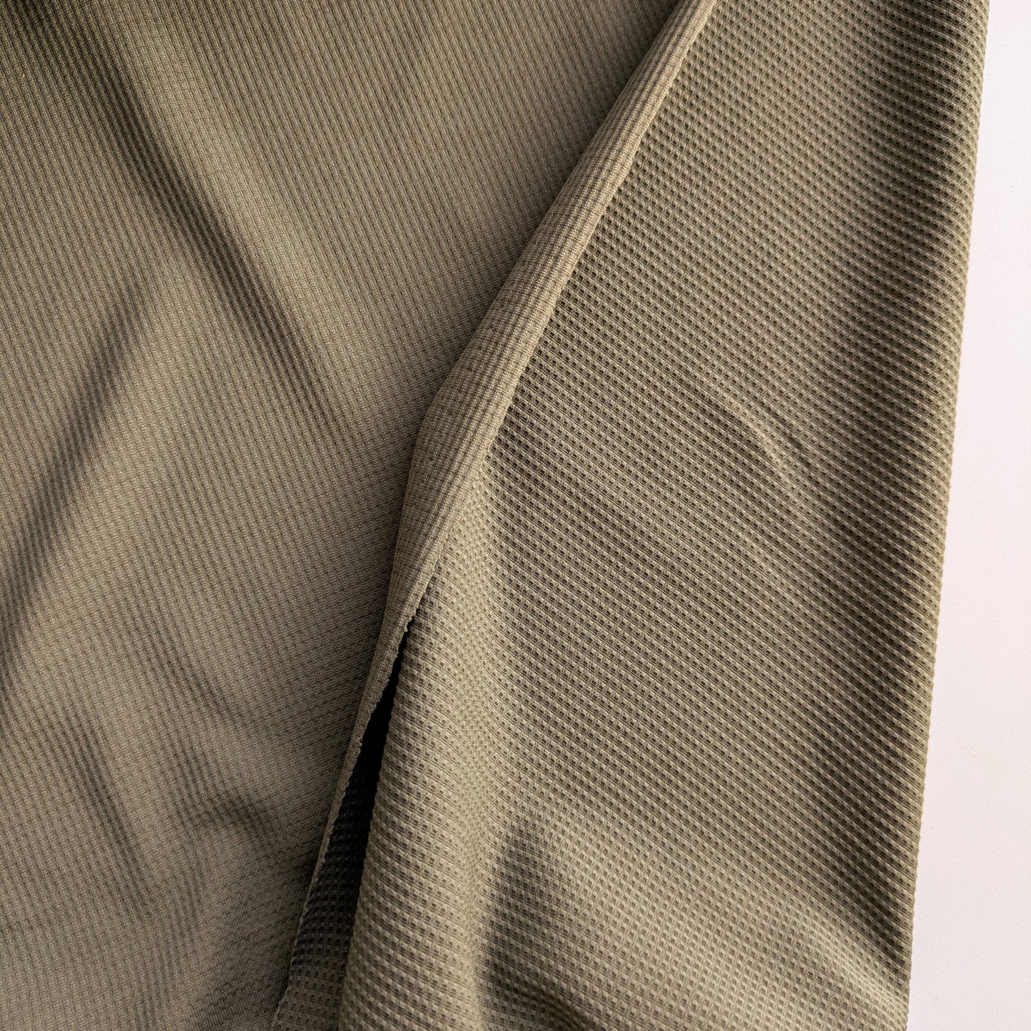 Olive Green Waffle Knit