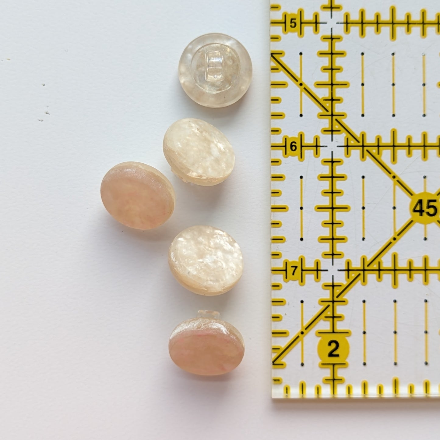 Pearly Matte Buttons