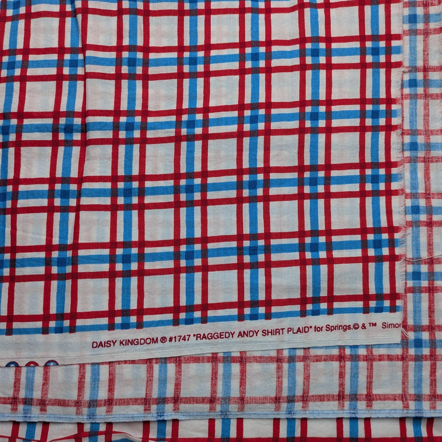 Raggedy Andy Printed Plaid