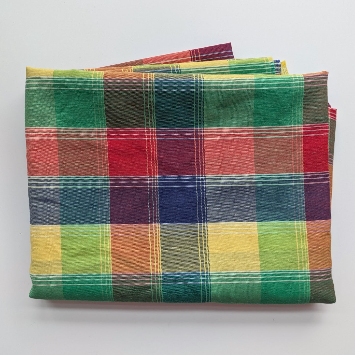 Rainbow Poly Plaid