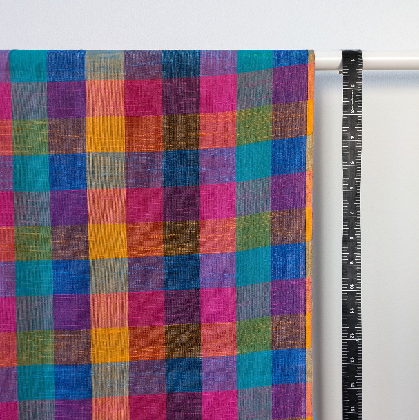 Medium 1.5" Checks - Bright Blue