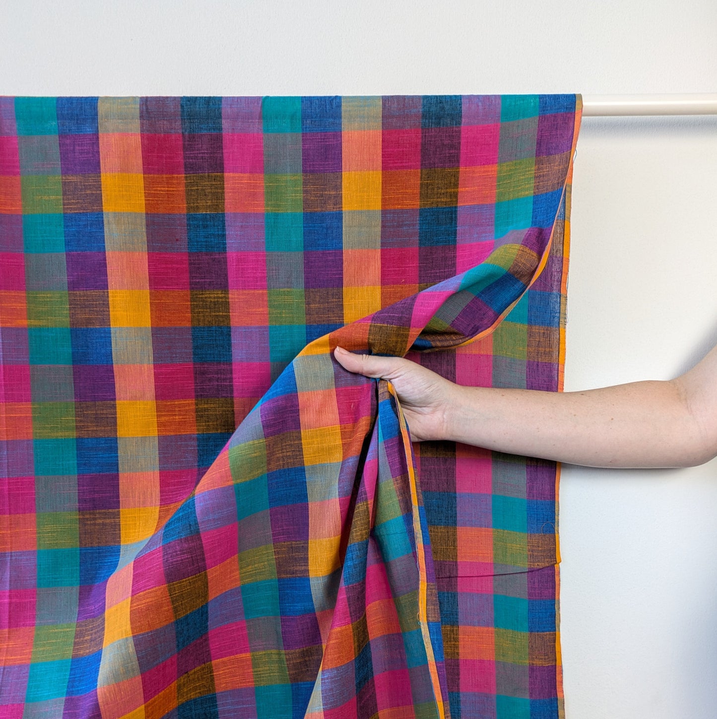 Medium 1.5" Checks - Bright Blue