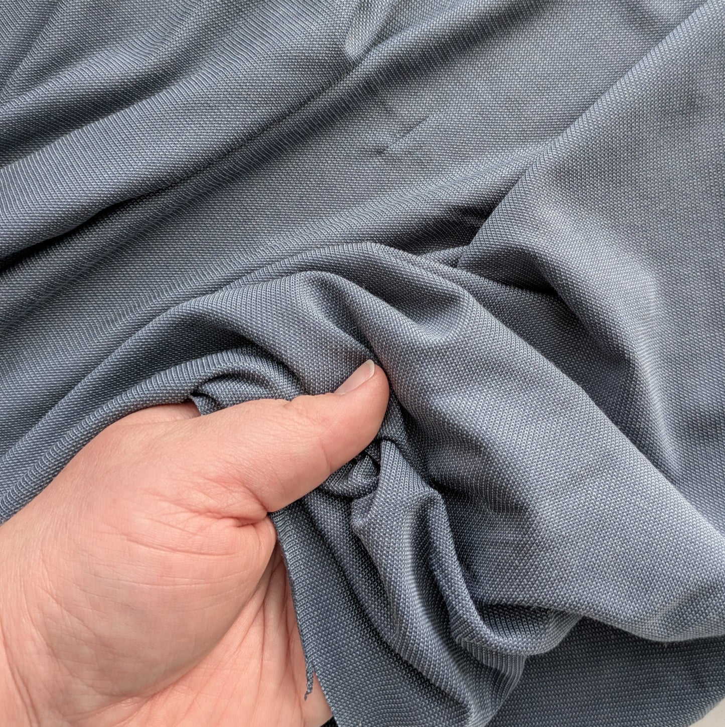 Smooth Steel Blue Knit