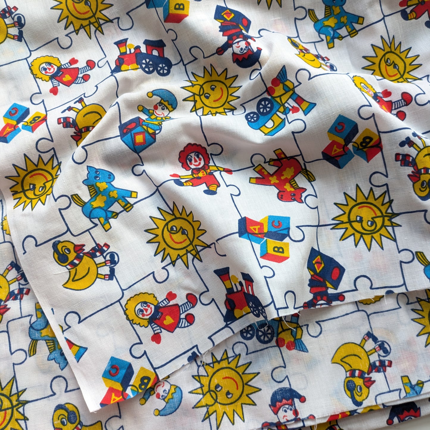 Vintage Kid's Puzzle Print