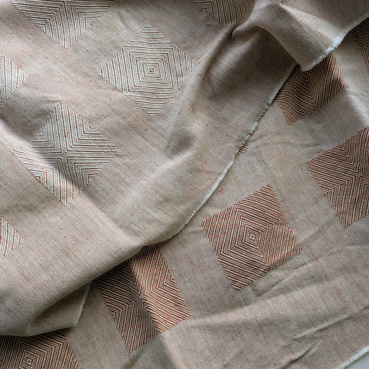 Tan Chevron Jacquard