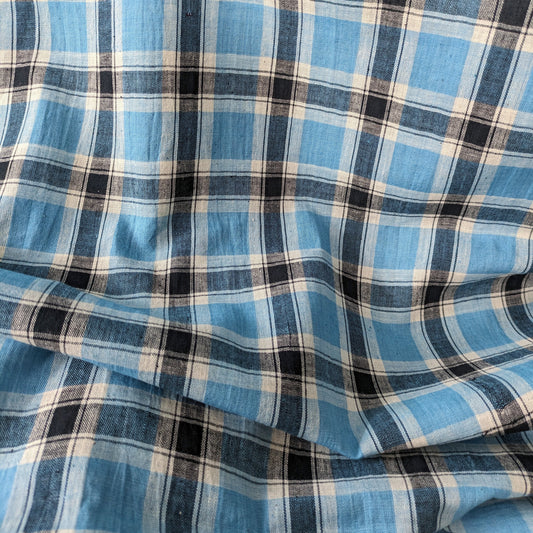 Windowpane Checks - Blue and Black