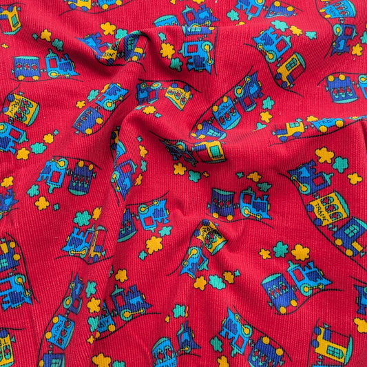Vintage Choo Choo Corduroy