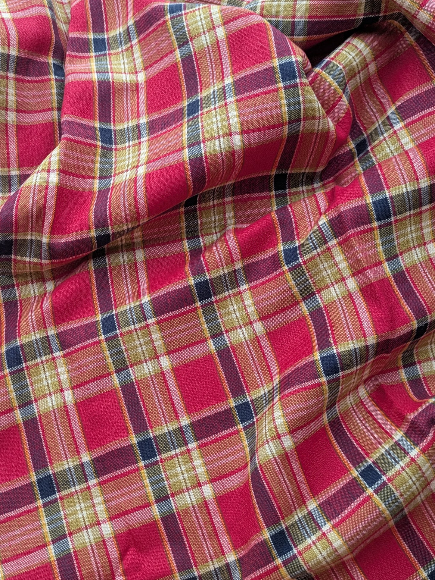 Cotton Blend Harvest Plaid