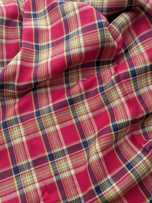 Cotton Blend Harvest Plaid