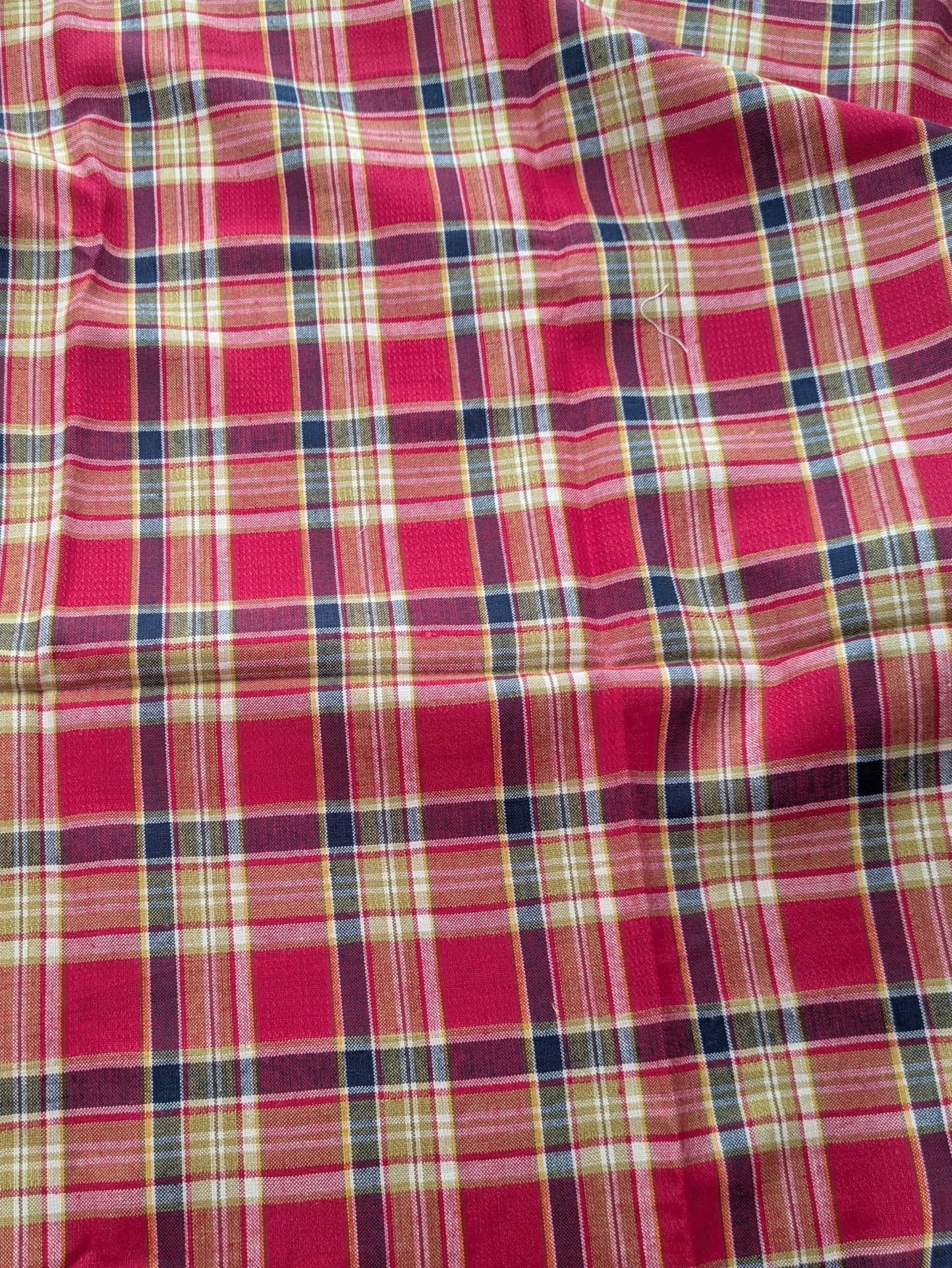 Cotton Blend Harvest Plaid