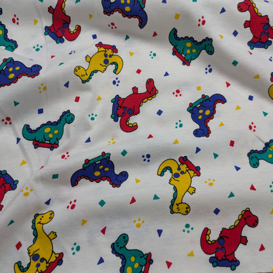 Vintage Skateboarding Dinosaur Knit