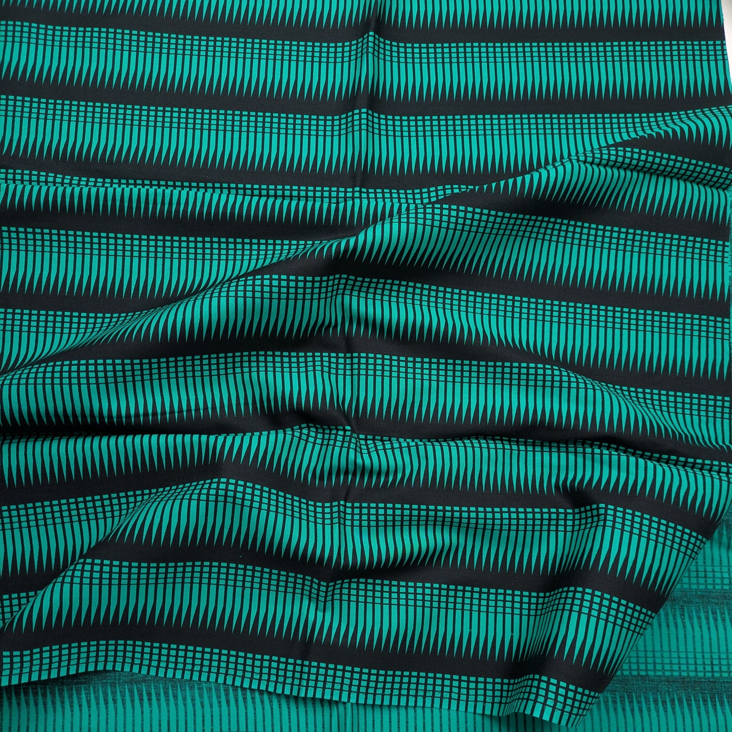 Nancy Crow Green and Black Slashes HY