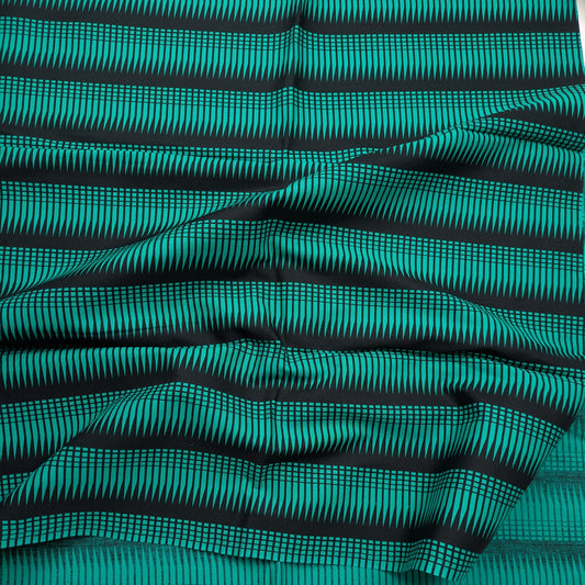 Nancy Crow Green and Black Slashes HY