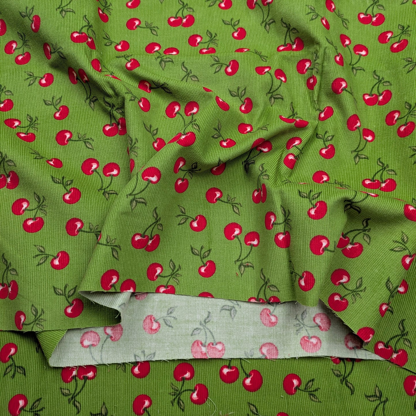 Green Cherry Corduroy