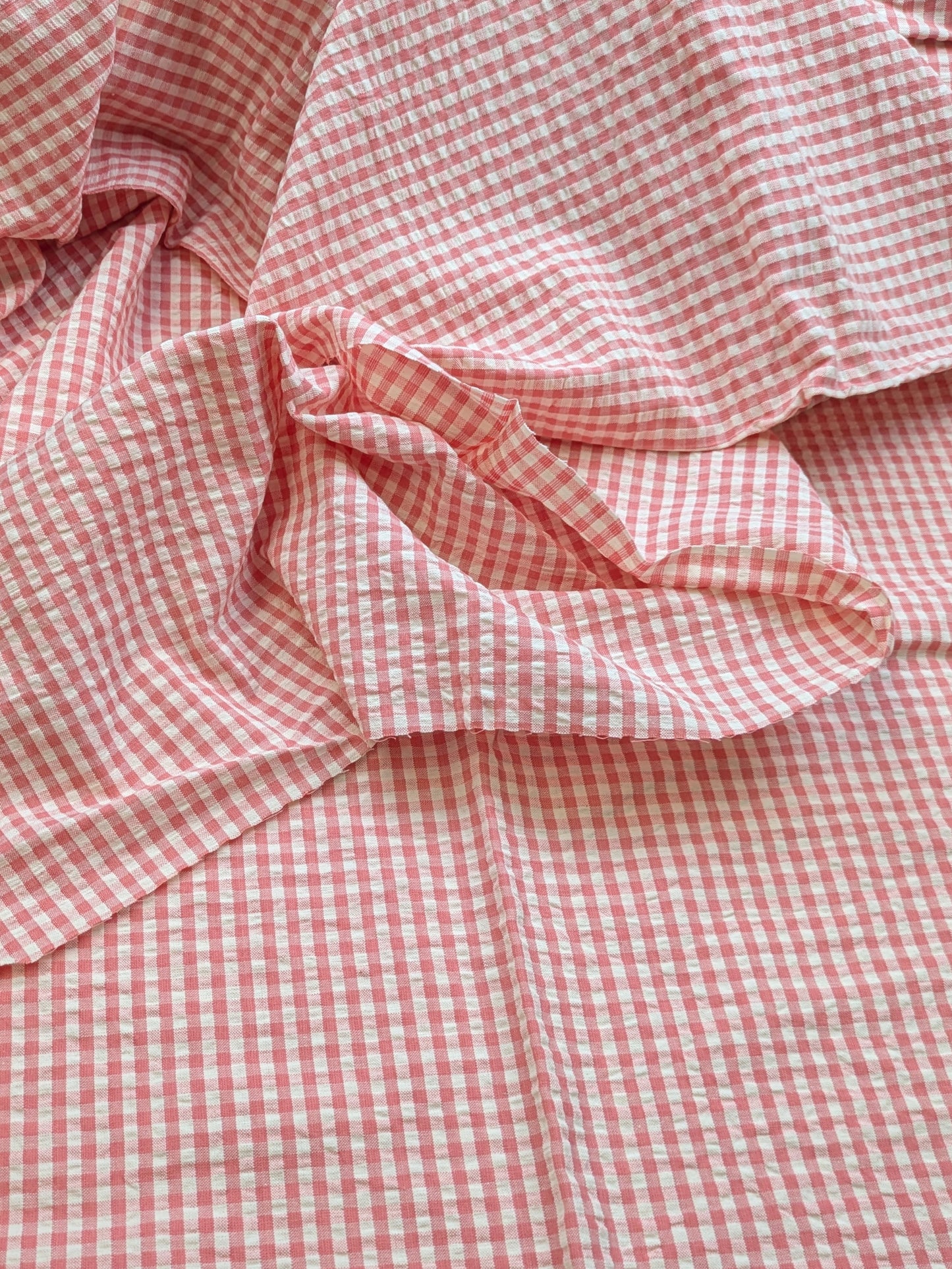 Guava Gingham Seersucker