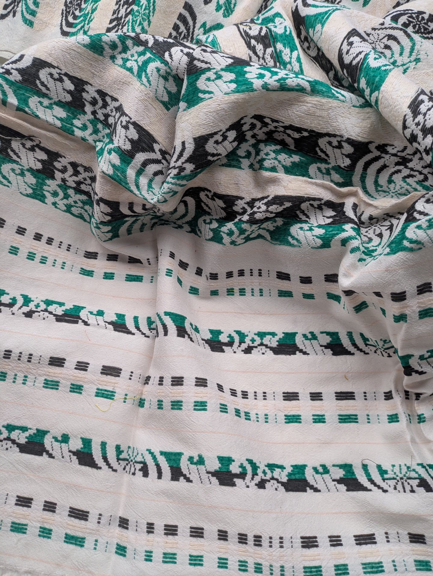 Green and Black Jacquard