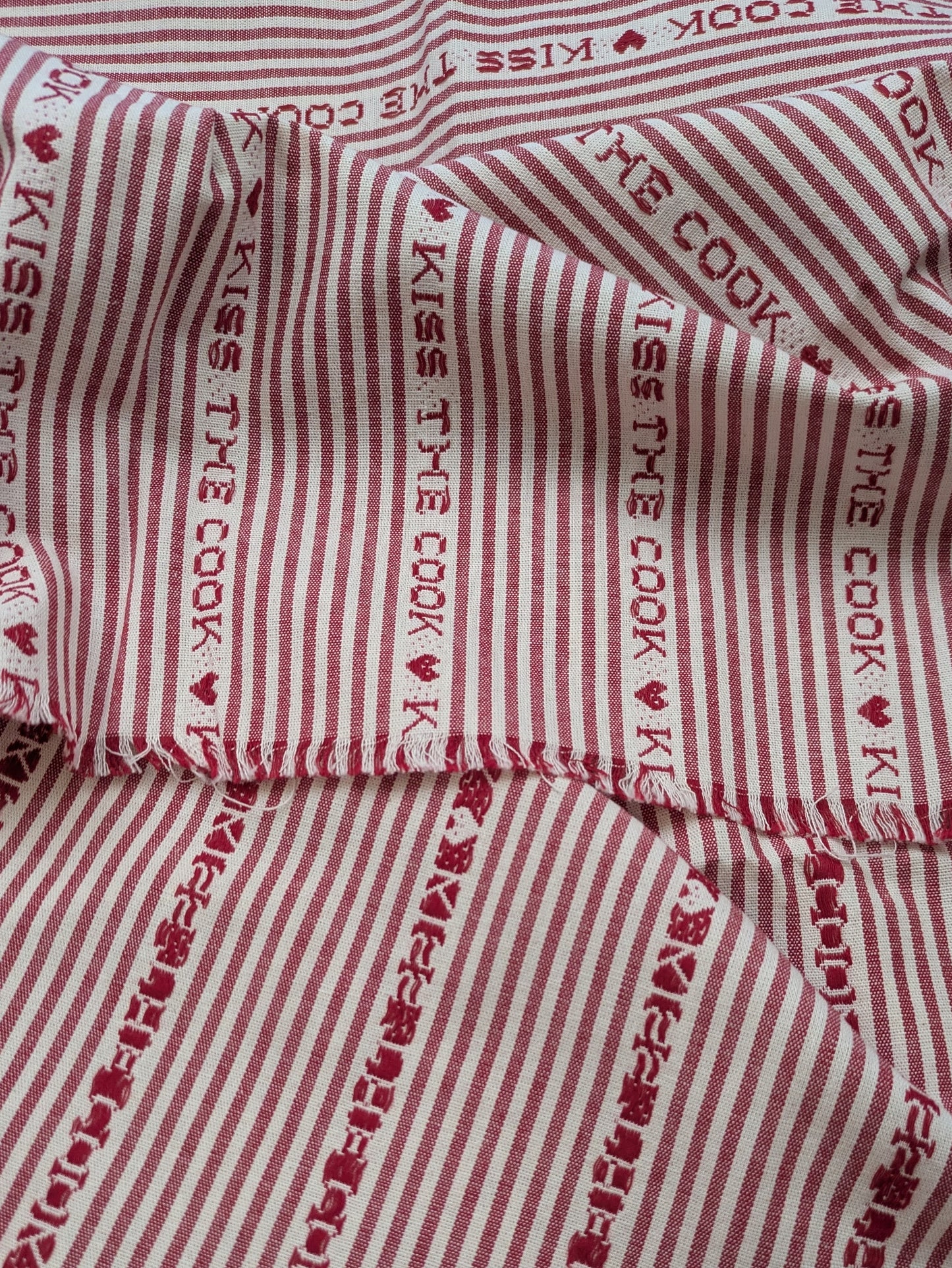 Kiss the Cook Cotton Jacquard