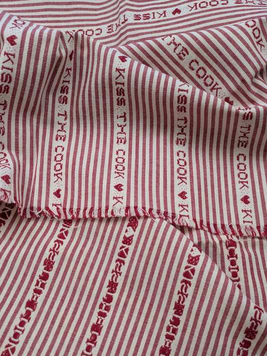 Kiss the Cook Cotton Jacquard