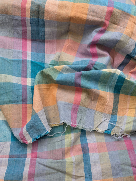 Lightweight Pastel Check Cotton