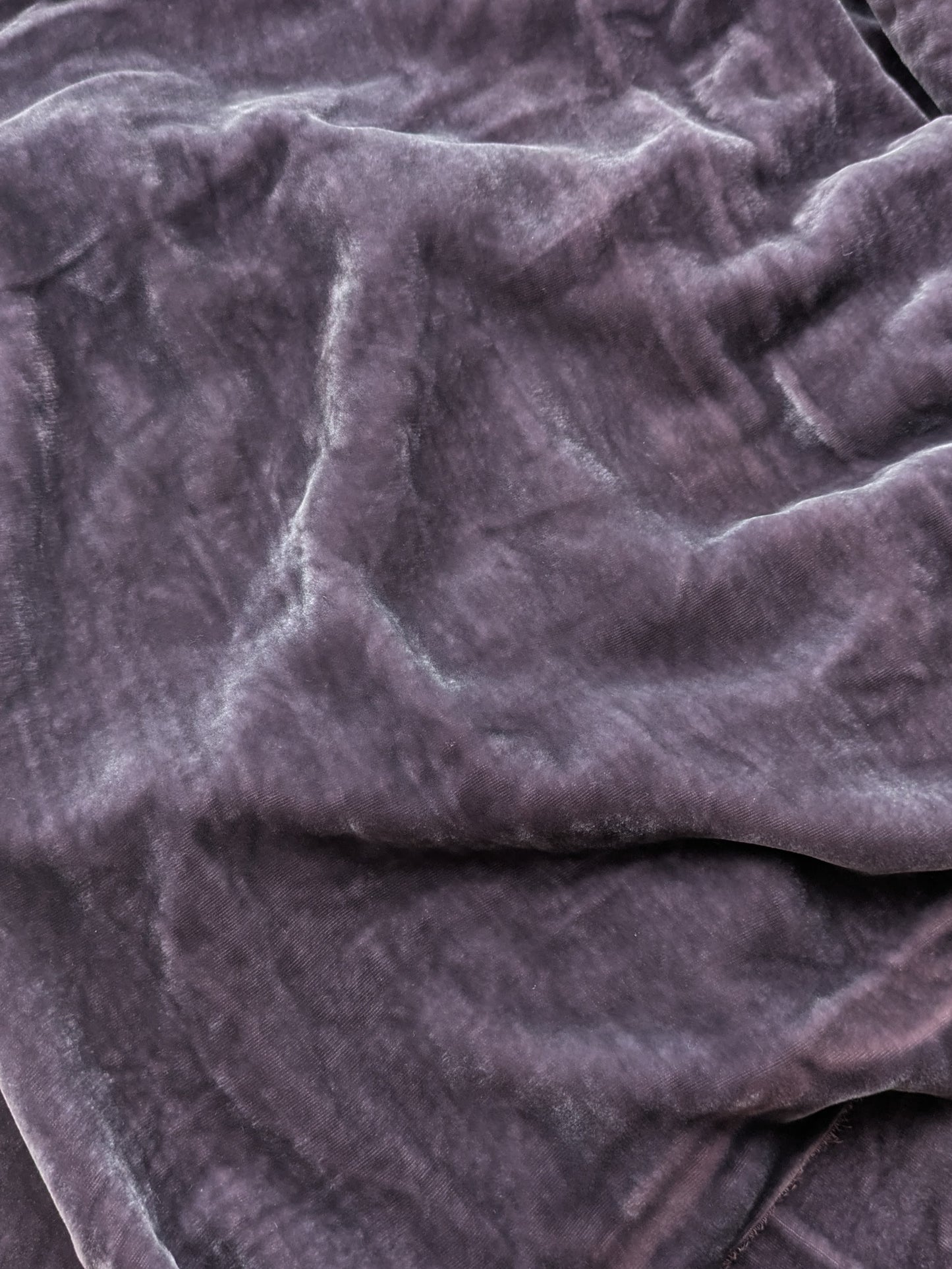Purple Silk Velvet