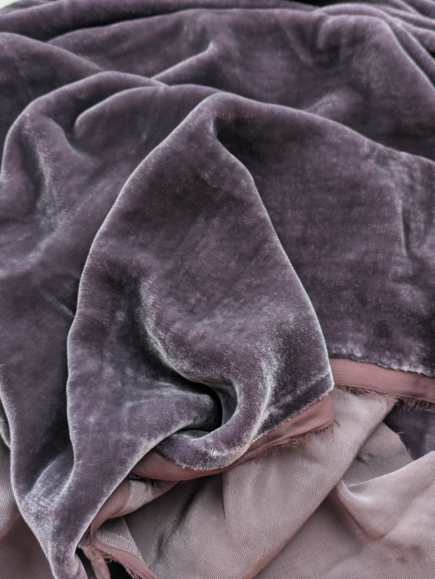 Purple Silk Velvet